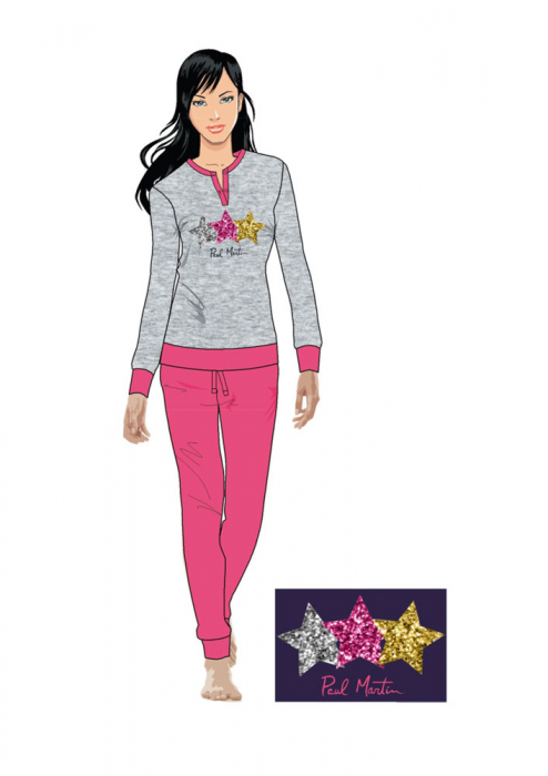 Pijamale dama maneci lungi,Paul Martin PPJ53062S [1]