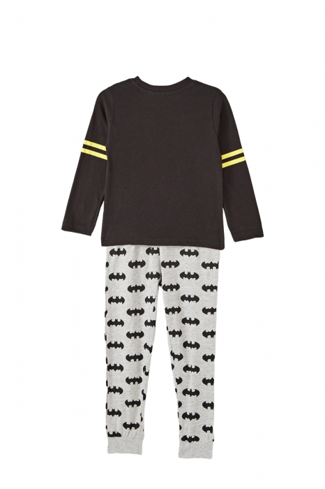 Pijamale lungi Batman,Negru/Gri, 140 cm, 10 ani [2]