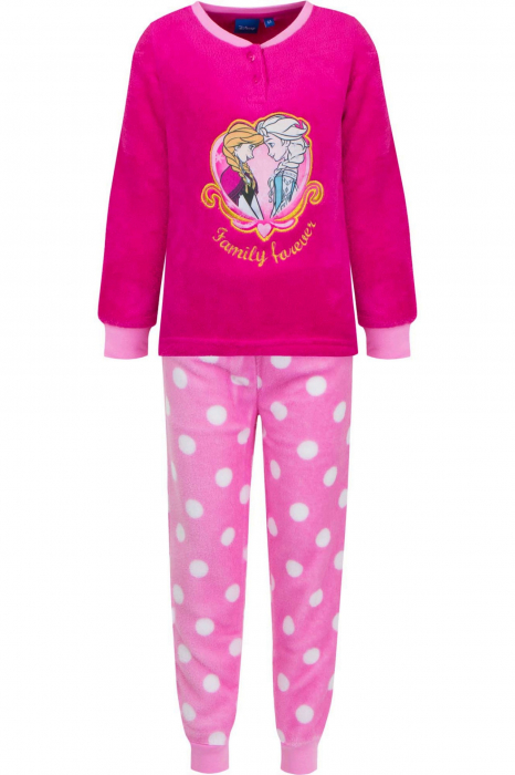 Pijamale lungi Frozen HS7186,culoare Fucsia,3 ani [1]