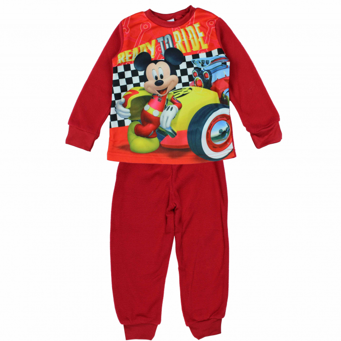Pijamale lungi Mickey Mouse,model 52049671,Rosu, 92 cm, 2 ani [1]