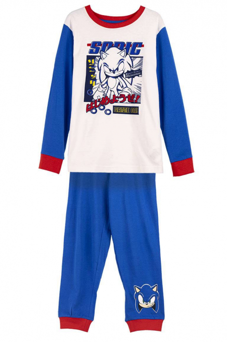 Pijamale lungi Sonic World's faster hedgehog [4]