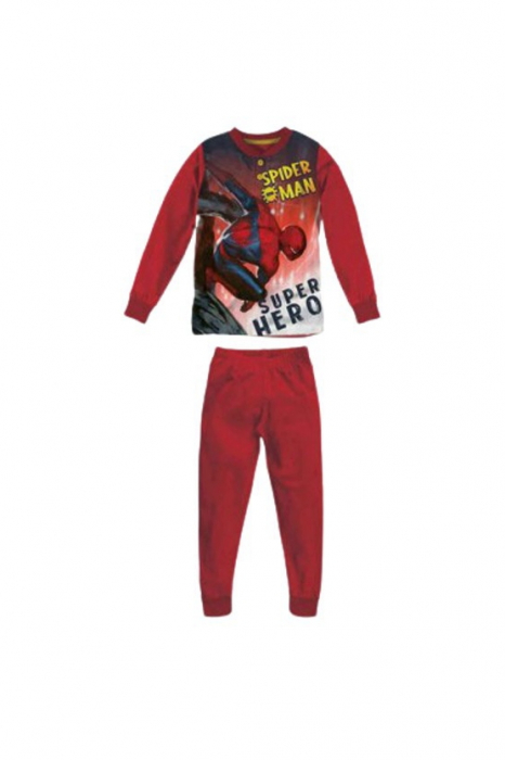 Pijamale lungi Spiderman,model MV40M4602,Rosu, 98 cm, 3 ani [1]