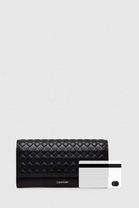 Large women's wallet Calvin Klein Mini Quilt Large Trifold K60K611895 [3]