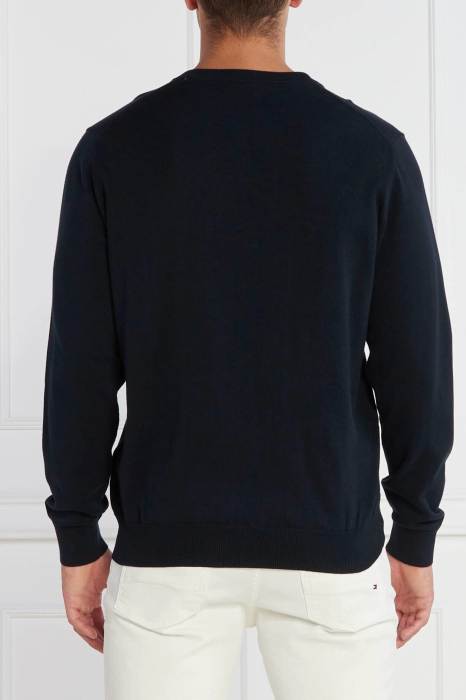 Pulover de bumbac cu decolteu in V Gant 8030562 [2]