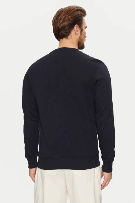 Pulover barbati Tommy Hilfiger negru cu logo brodat [2]