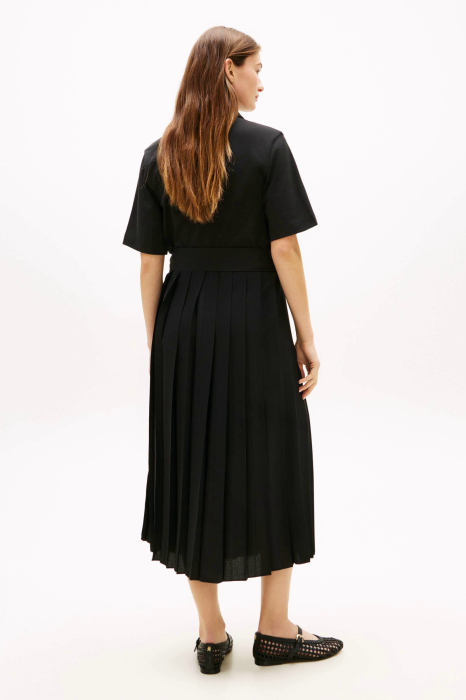 Rochie dama plisata cu fenta cu nasturi Tommy Hilfiger WW0WW48756 [2]