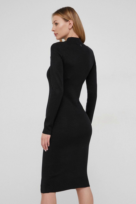 Rochie midi tricotata Guess cu segment transparent [2]