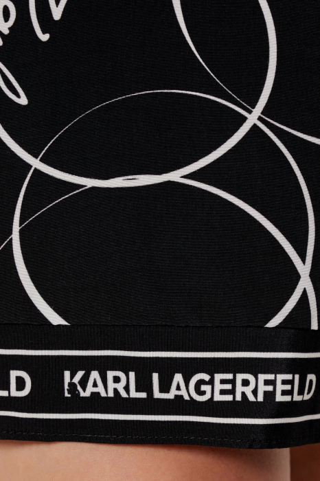 Rochie  Karl Lagerfeld mini evazata 245W1304 [6]