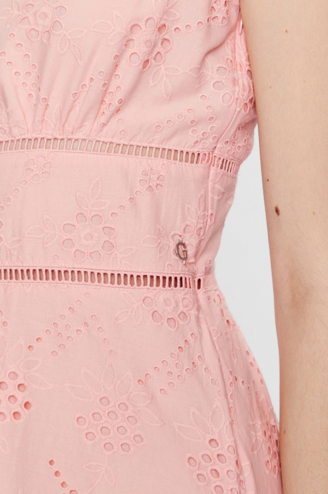 Rochie Guess cu croiala in A si dantela Sangallo [5]