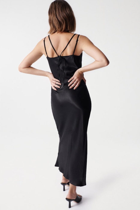 Rochie midi Salsa Jeans cu aspect de satin [2]