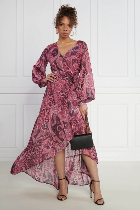 Guess asymmetric dress with paisley print W3YK48 [5]