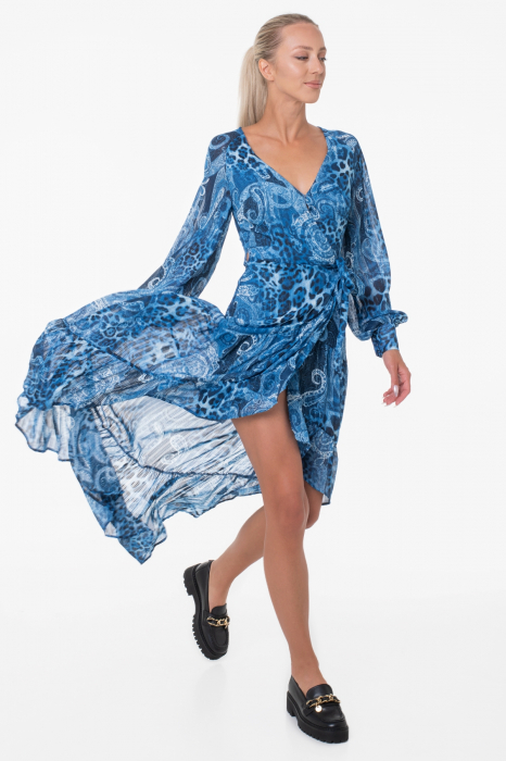 Guess asymmetric dress with paisley print W3YK48 [3]