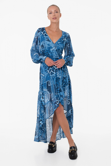 Guess asymmetric dress with paisley print W3YK48 [1]