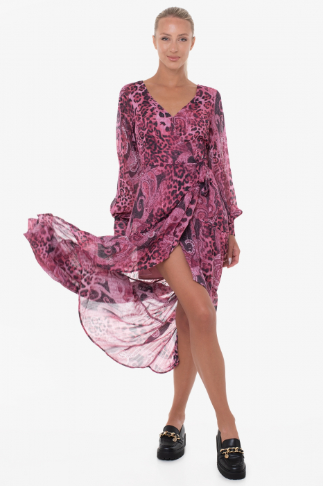 Guess asymmetric dress with paisley print W3YK48 [4]