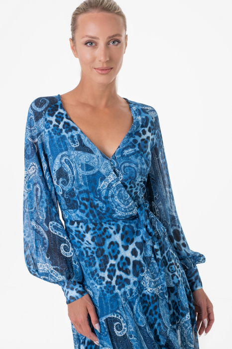 Guess asymmetric dress with paisley print W3YK48 [4]
