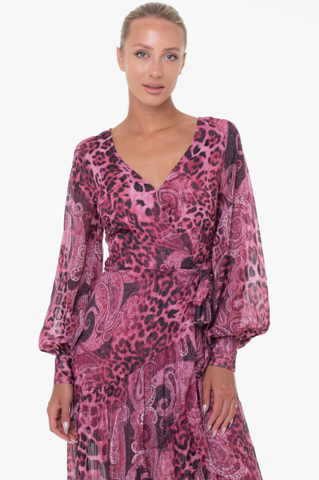 Guess asymmetric dress with paisley print W3YK48 [3]