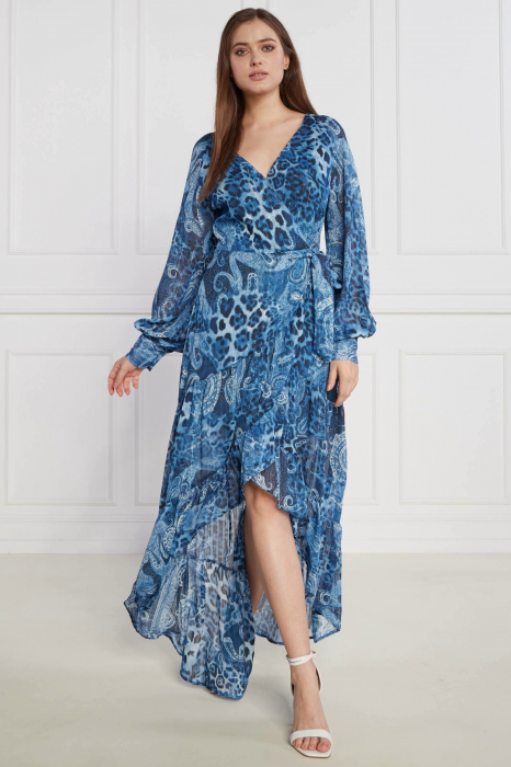 Guess asymmetric dress with paisley print W3YK48 [7]