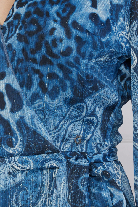 Guess asymmetric dress with paisley print W3YK48 [10]