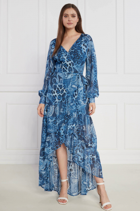 Guess asymmetric dress with paisley print W3YK48 [6]
