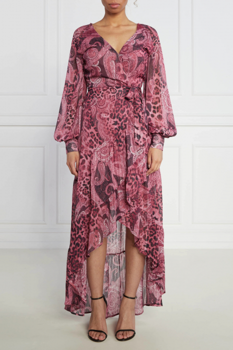 Guess asymmetric dress with paisley print W3YK48 [7]
