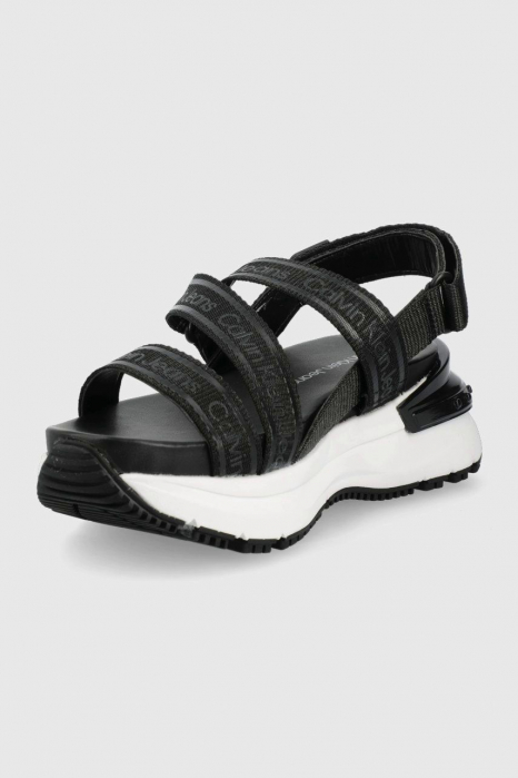 Sandale Calvin Klein jeans cu talpa flatform si logo [4]
