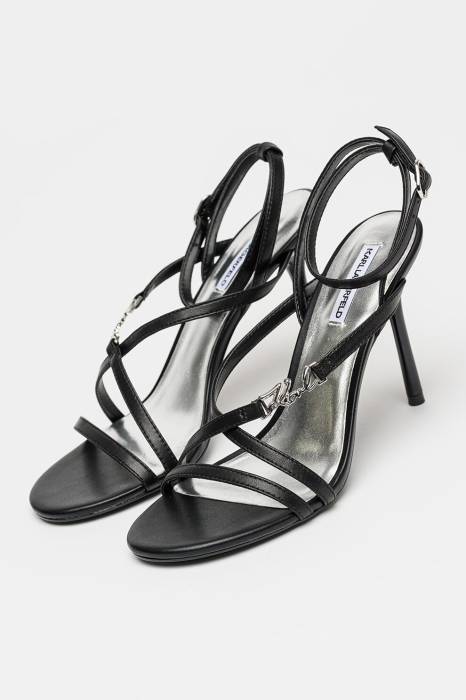 Sarabande Karl Lagerfeld Leather Stiletto Sandals kl30906s [5]