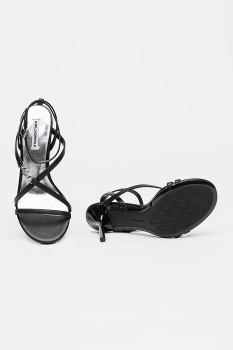 Sarabande Karl Lagerfeld Leather Stiletto Sandals kl30906s [6]