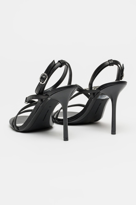 Sarabande Karl Lagerfeld Leather Stiletto Sandals kl30906s [9]