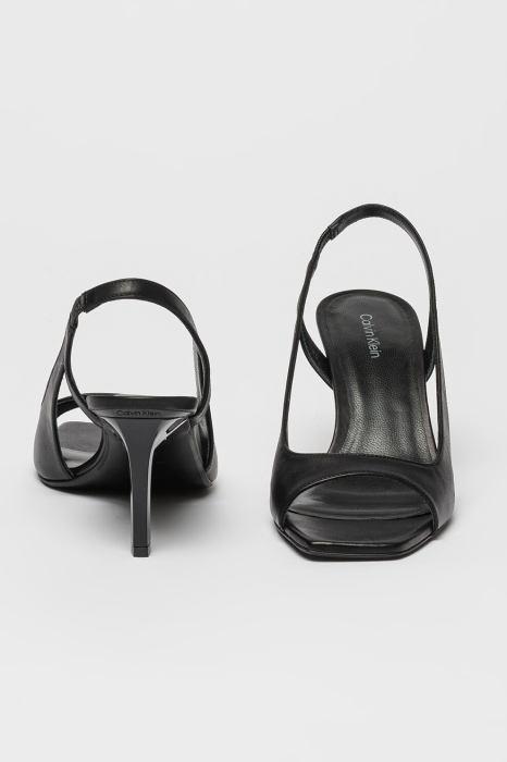 Sandale Calvin Klein slingback de piele cu toc stiletto [5]
