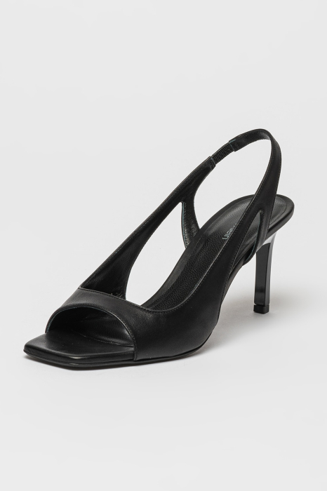 Sandale Calvin Klein slingback de piele cu toc stiletto [3]