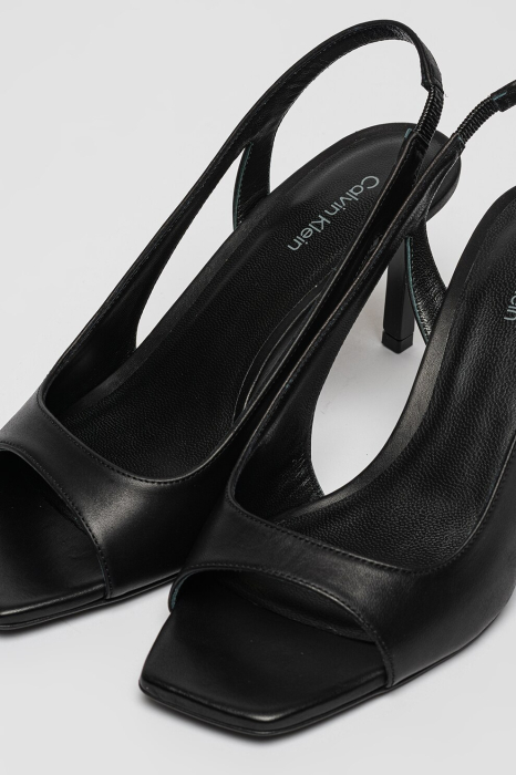 Sandale Calvin Klein slingback de piele cu toc stiletto [7]