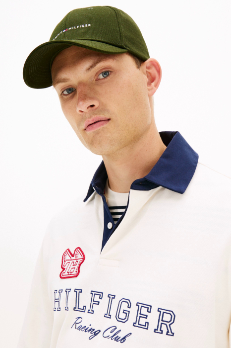 Sapca Tommy Hilfiger AM0AM14045 6 panel neagra verde logo discret [3]