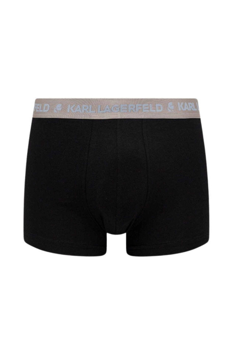 Set 3 boxeri negri din bumbac organic Karl Lagerfeld 225M2107 [3]