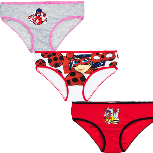 Set 3 chiloti fete,Ladybug, Multicolor,marime 4/5 ani [1]