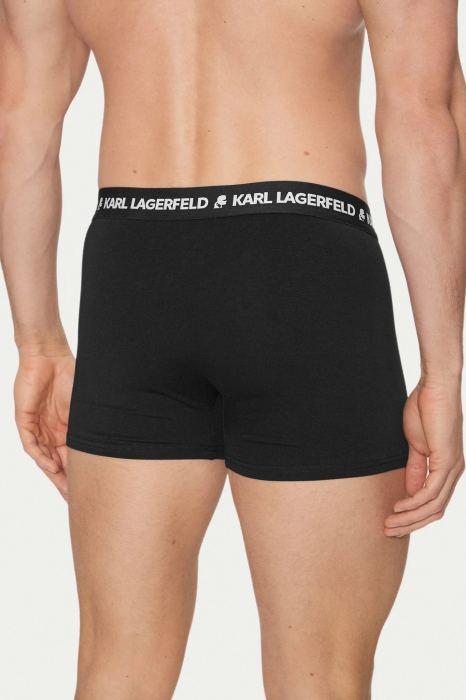 Set 3 boxeri negri din bumbac organic Karl Lagerfeld A1M47151 [3]