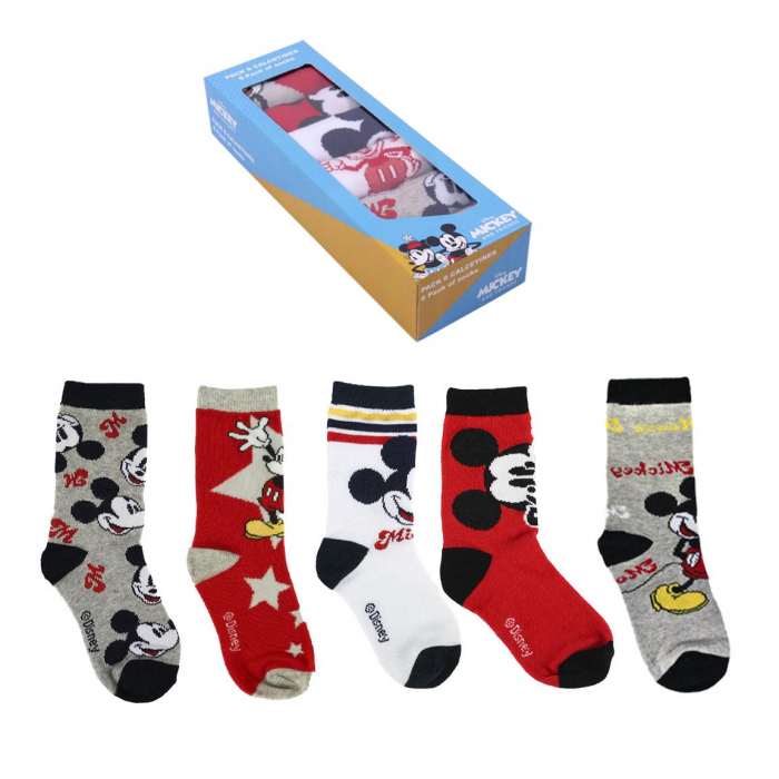Set 5 sosete baieti Mickey Mouse [9]