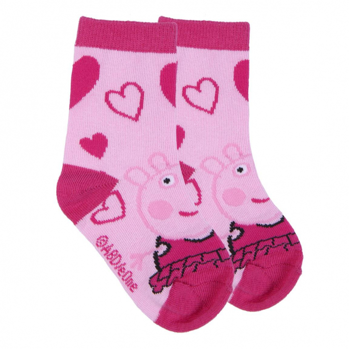 Set 5 Sosete bebe Peppa Pig,Multicolor, Marime 15/16 [5]