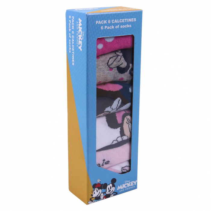 Set 5 sosete fete Minnie Mouse,Multicolor, Marime 25/30 [2]
