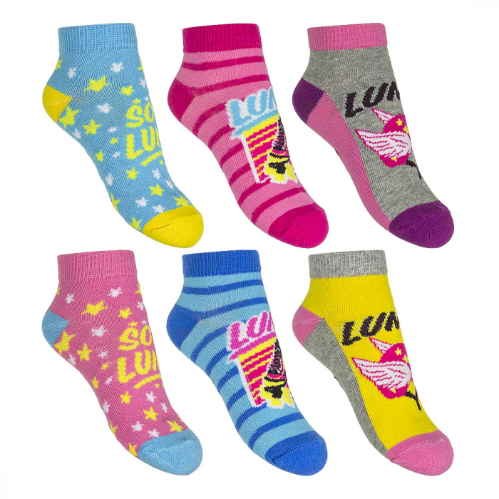 Set 6 sosete fete Soy Luna,Multicolor, Marime 27/30 [2]