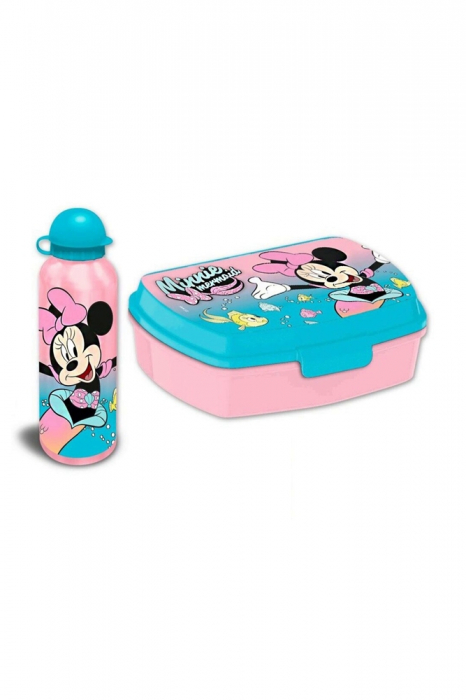 Set cutie sandwich plastic fara BPA si sticla apa din aluminiu [2]