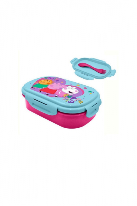 Cutie sandvis cu tacamuri si sticla de apa 400ml tritan Peppa Pig [2]