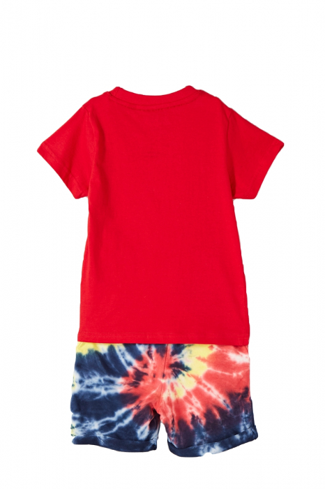 Set de pantaloni scurti si tricou Eleven Paris, Rosu,Marime 6 ani [3]