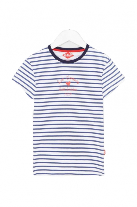 Set salopeta jeans si tricou fete,Lee Cooper [3]