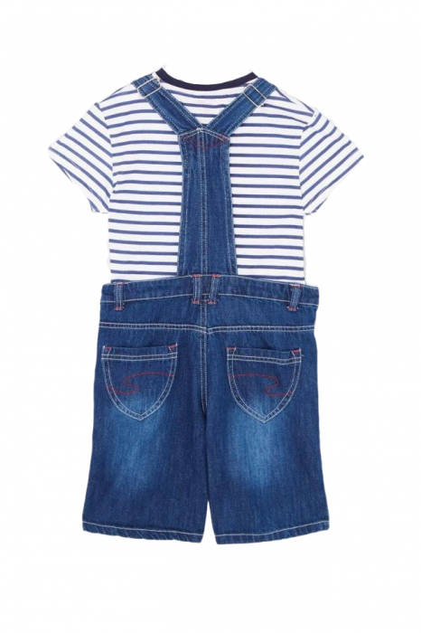 Set salopeta jeans si tricou fete,Lee Cooper [2]