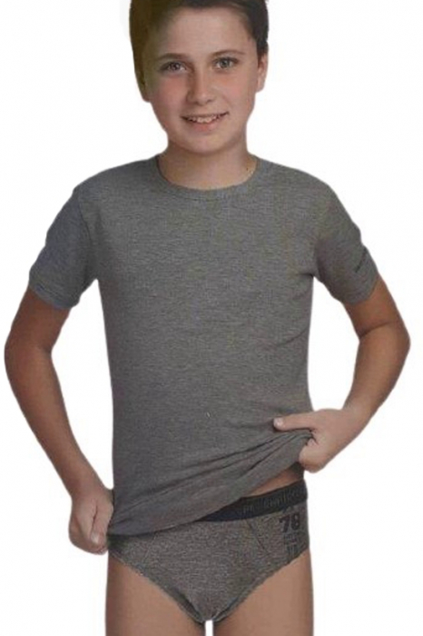 Set tricou si chiloti baieti Enrico Coveri EC4046, Gri, 13/14 ani [1]
