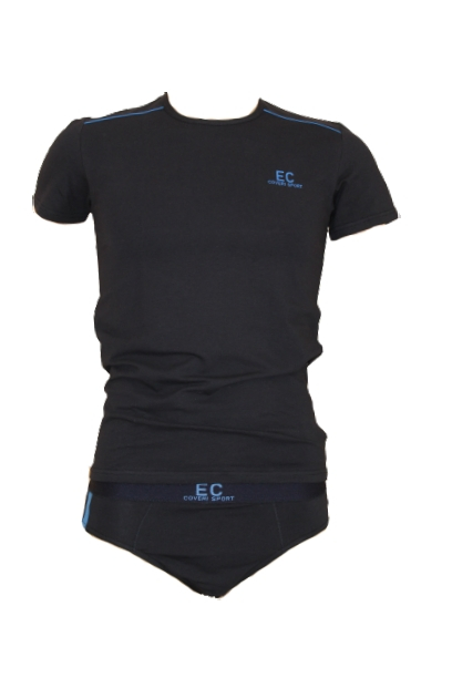 Set tricou si chiloti Enrico Coveri ,Albastru, Marime M [1]