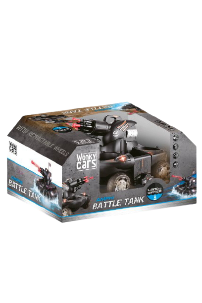 Tanc de lupta pe apa si pe uscat Wonky Cars RC Amphi Battle Tank [2]