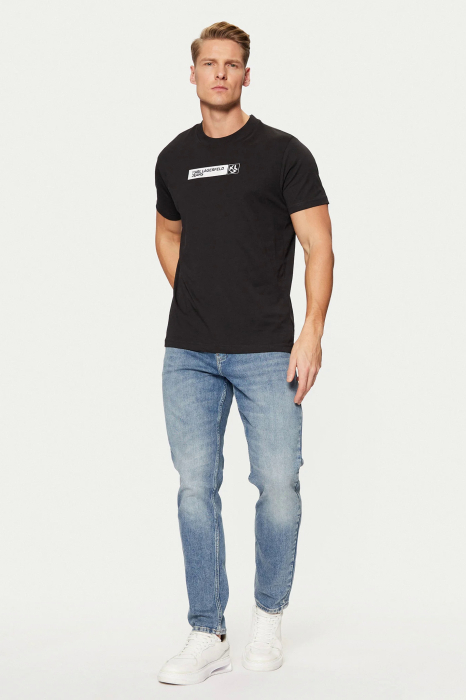 Tricou bărbați Karl Lagerfeld Jeans negru cu logo frontal A1M17112 [3]