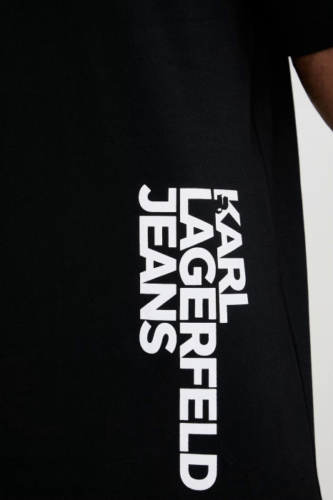 Tricou bărbați Karl Lagerfeld Jeans negru cu logo vertical lateral B2M17047 [5]