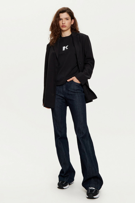 Tricou damă Karl Lagerfeld Jeans logo KL alb/negru A1W17031 [3]